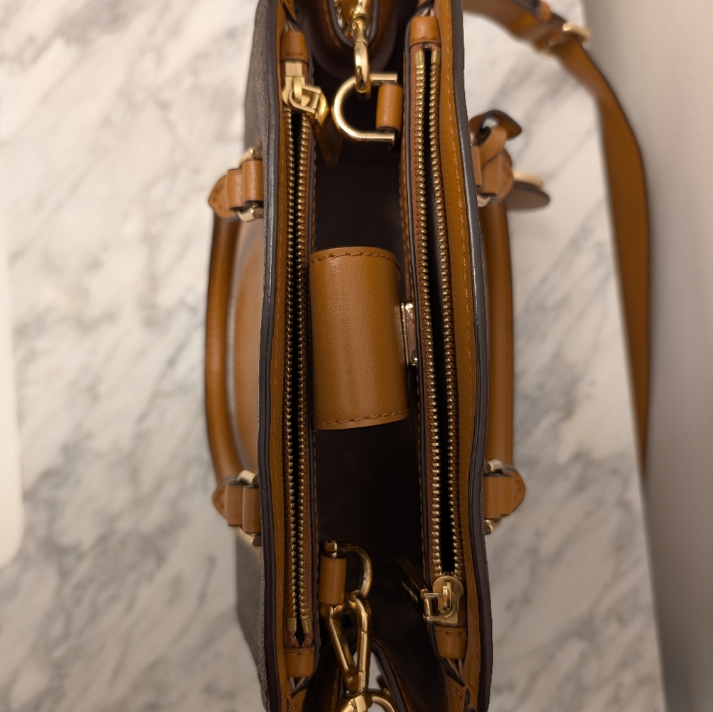 Michael Kors Light and Dark Brown Women's Bag - Picture 8 of 9
